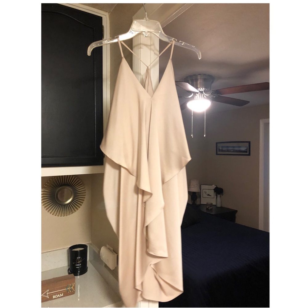 Beige flowy dress
